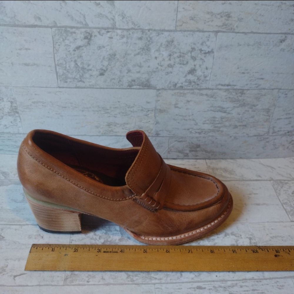 Classic Brown Leather Freebird Loafers for Women NWOB Size 7 - Picture 8 of 12
